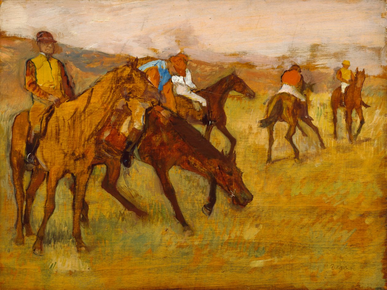 Prima della corsa da Edgar Degas
