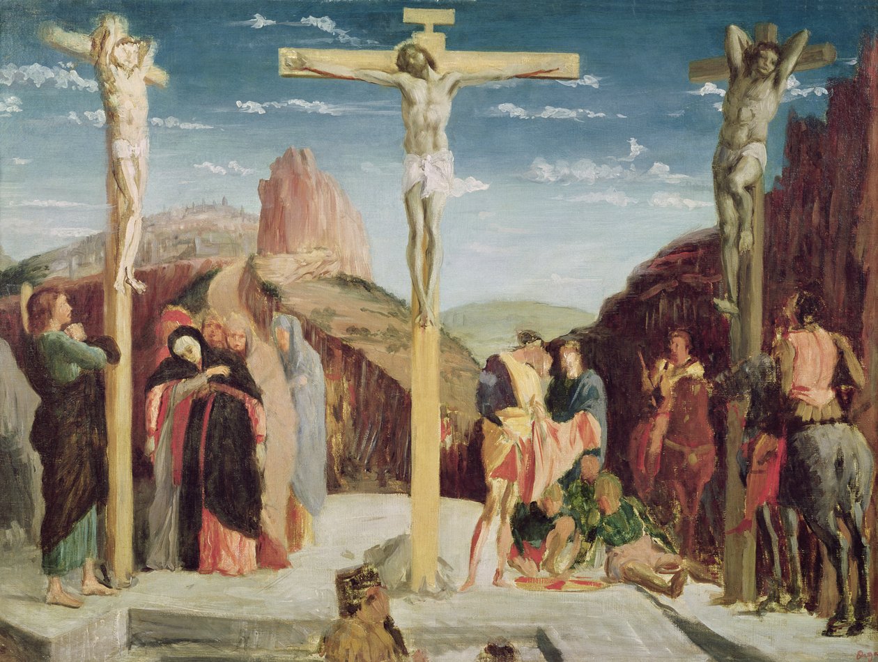 Calvario, dopo un dipinto di Andrea Mantegna (1431-1506) da Edgar Degas