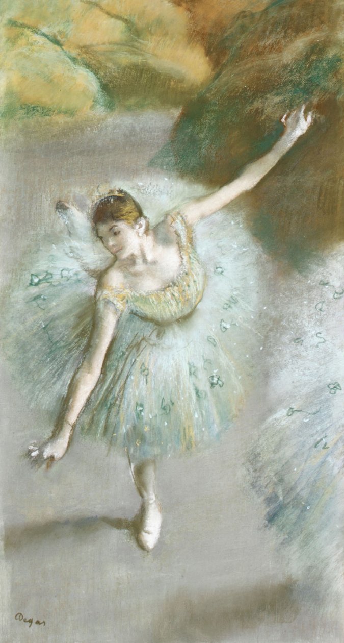 Ballerina in verde da Edgar Degas