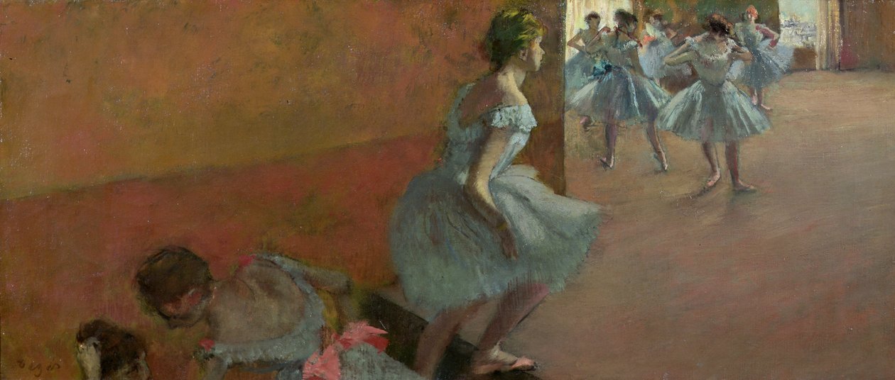 Ballerini che salgono una scala, c.1886-88 da Edgar Degas