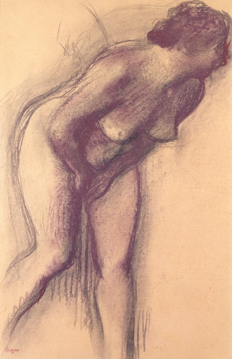 Nudo femminile in piedi da Edgar Degas