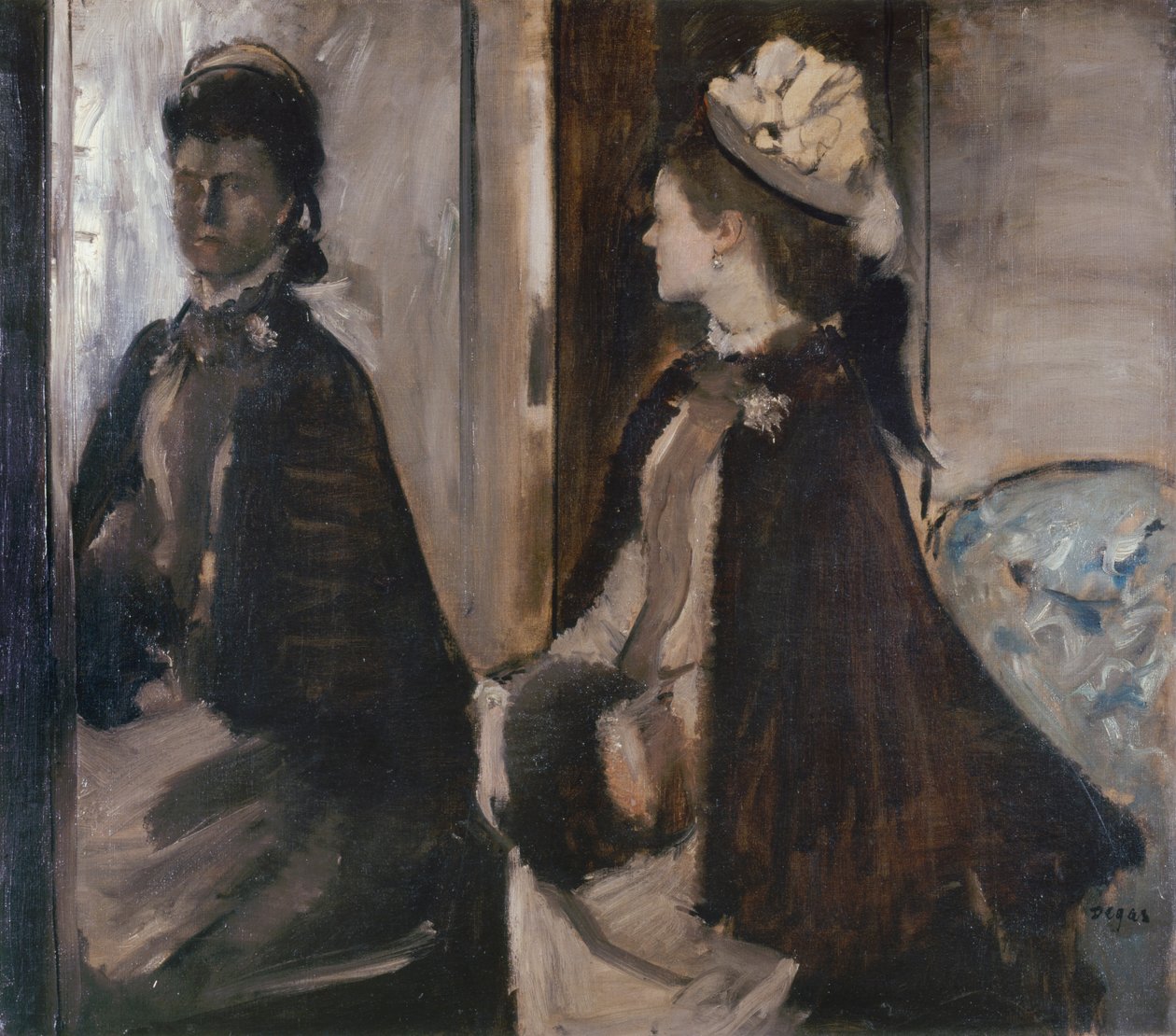 La signora Jeantaud allo specchio da Edgar Degas