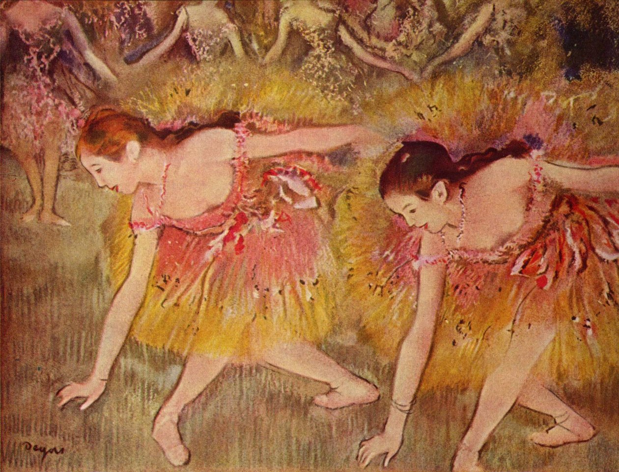 Ballerine che si inchinano da Edgar Degas