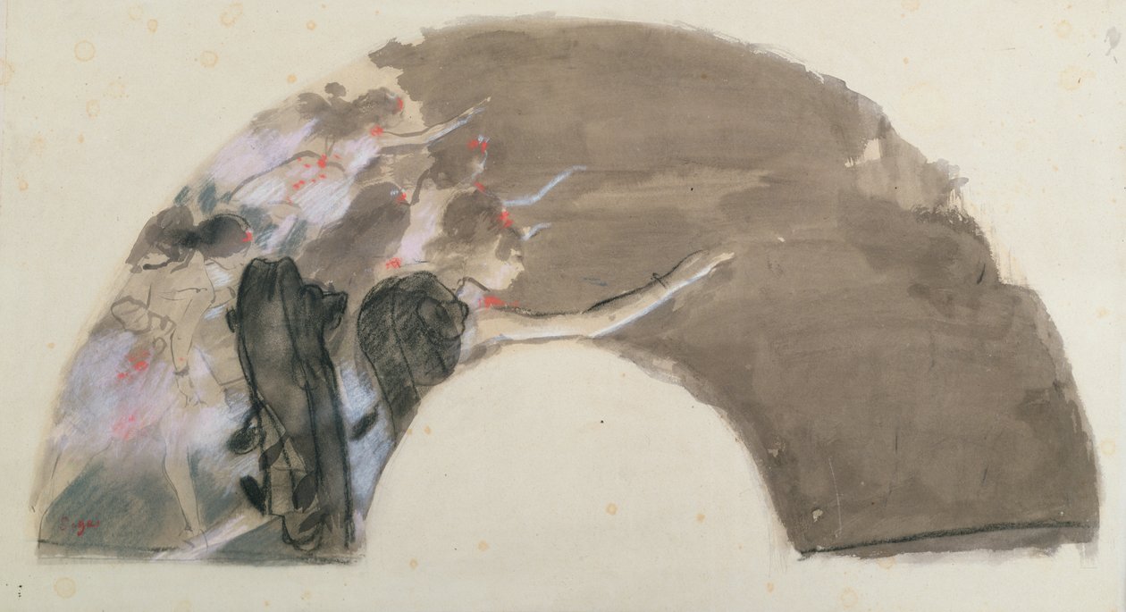 Schizzo per un ventaglio, c.1879 da Edgar Degas