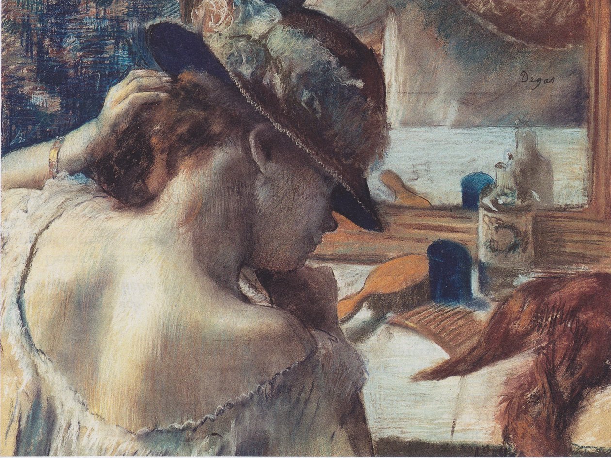 Davanti allo specchio da Edgar Degas