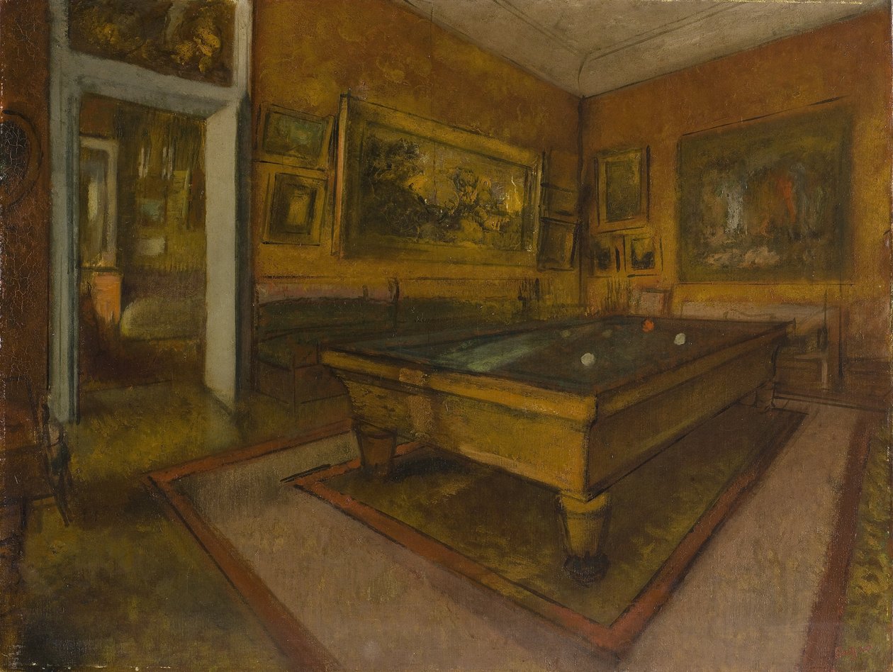 Sala da Biliardo a Ménil-Hubert da Edgar Degas