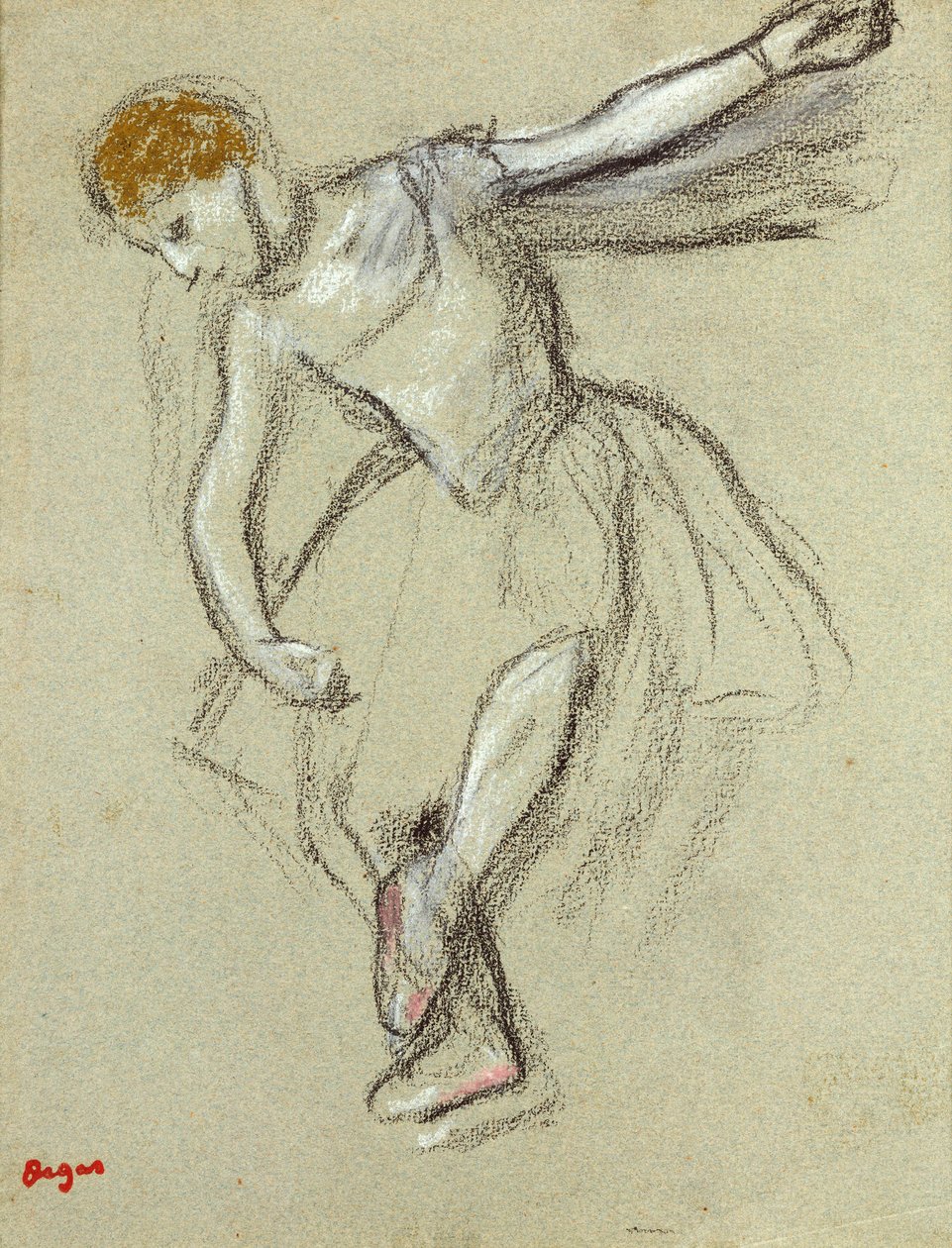 Una ballerina di profilo da Edgar Degas