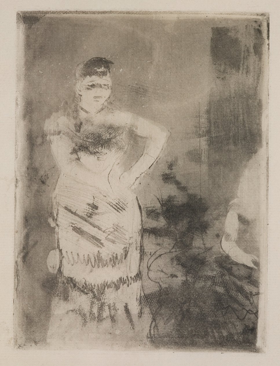Un cantante da Edgar Degas