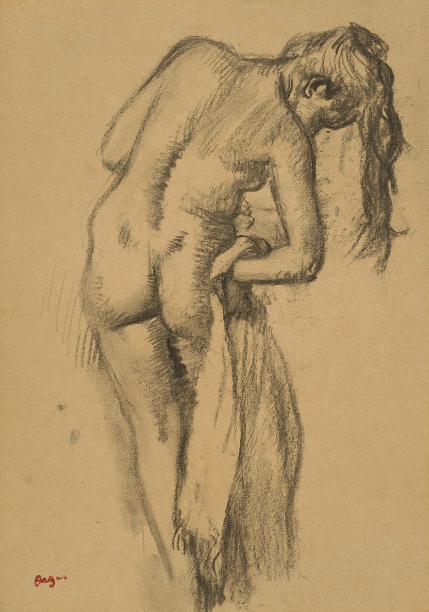 Dopo il bagno, c.1891-92 da Edgar Degas