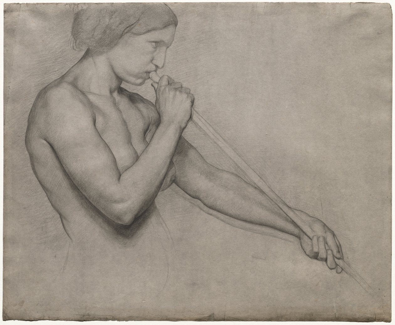 Angelo che suona la tromba da Edgar Degas