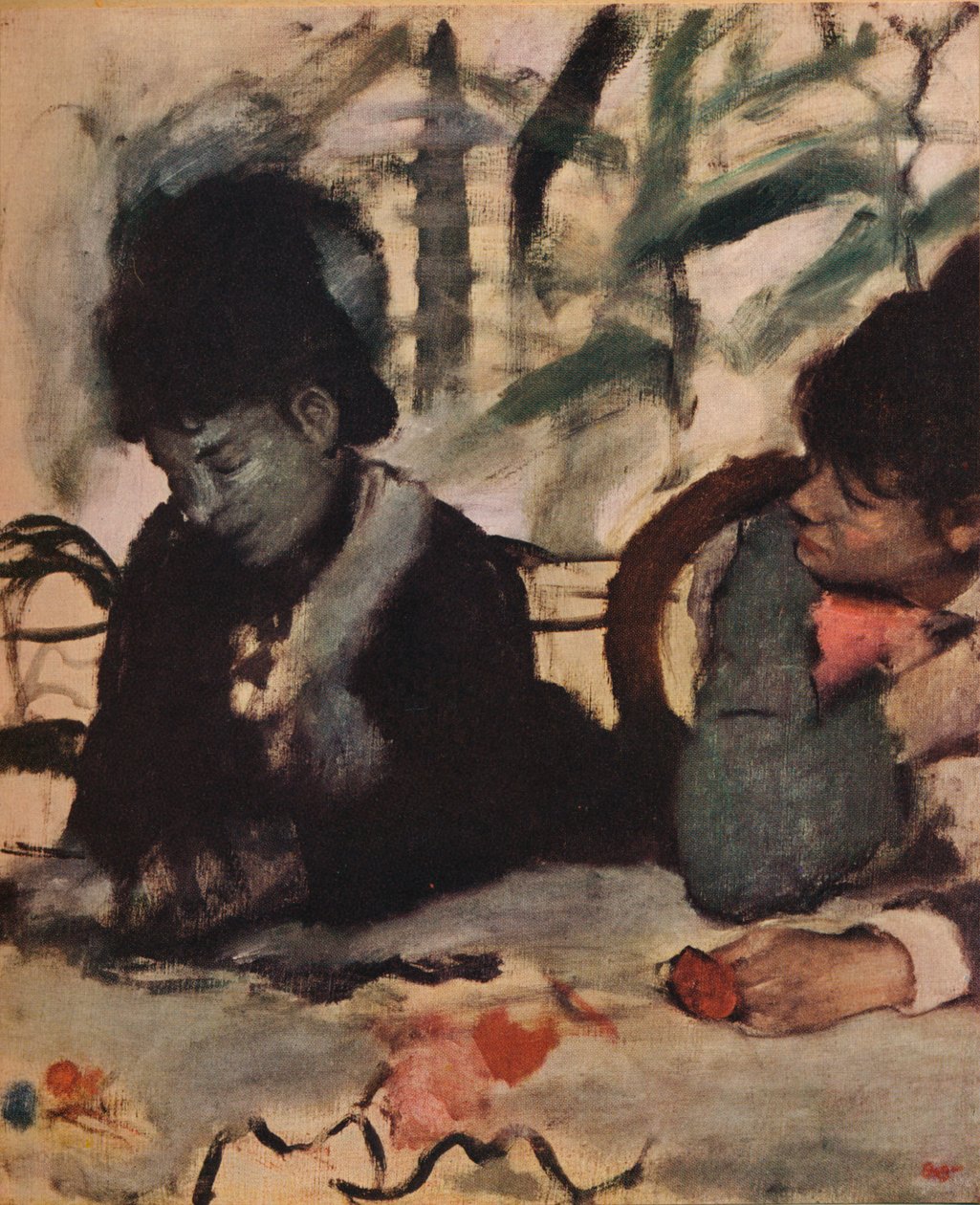 Al Cafè, c1875 da Edgar Degas