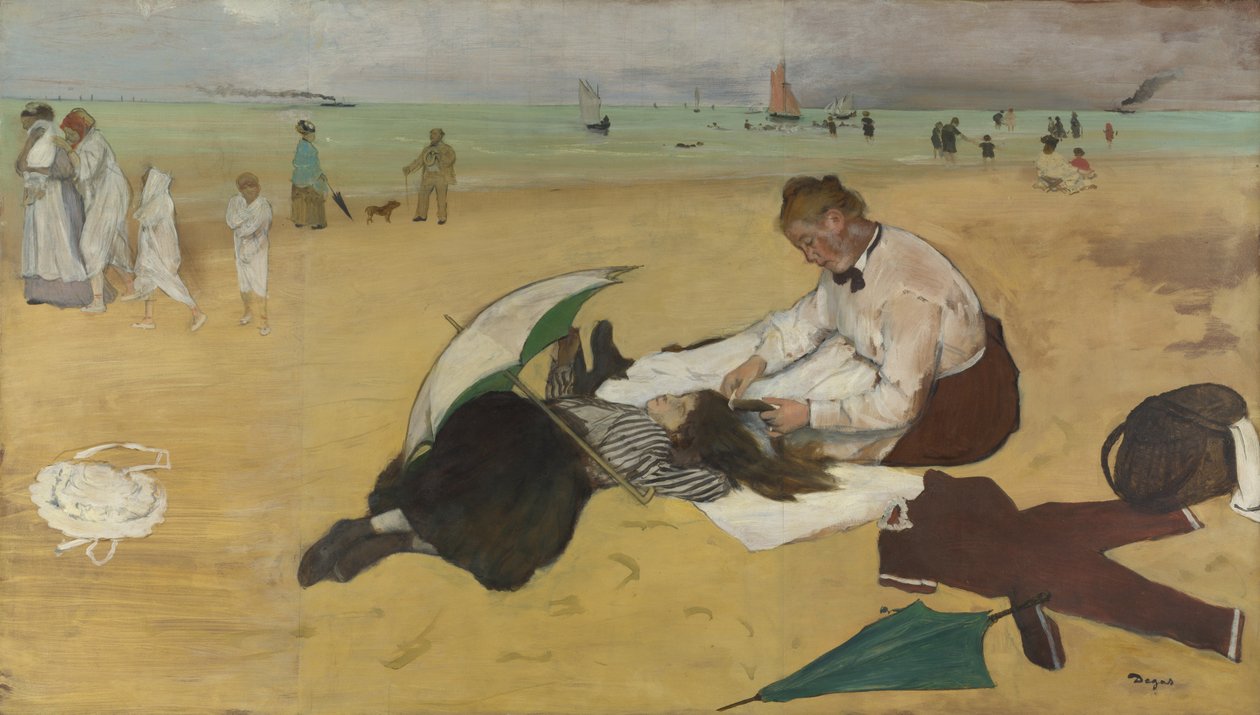 Scena di spiaggia, c. 1869 da Edgar Degas