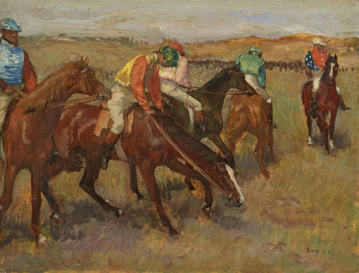 Prima della corsa, c.1882 da Edgar Degas