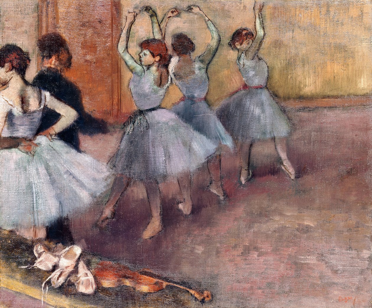 Ballerine in tonalità blu da Edgar Degas