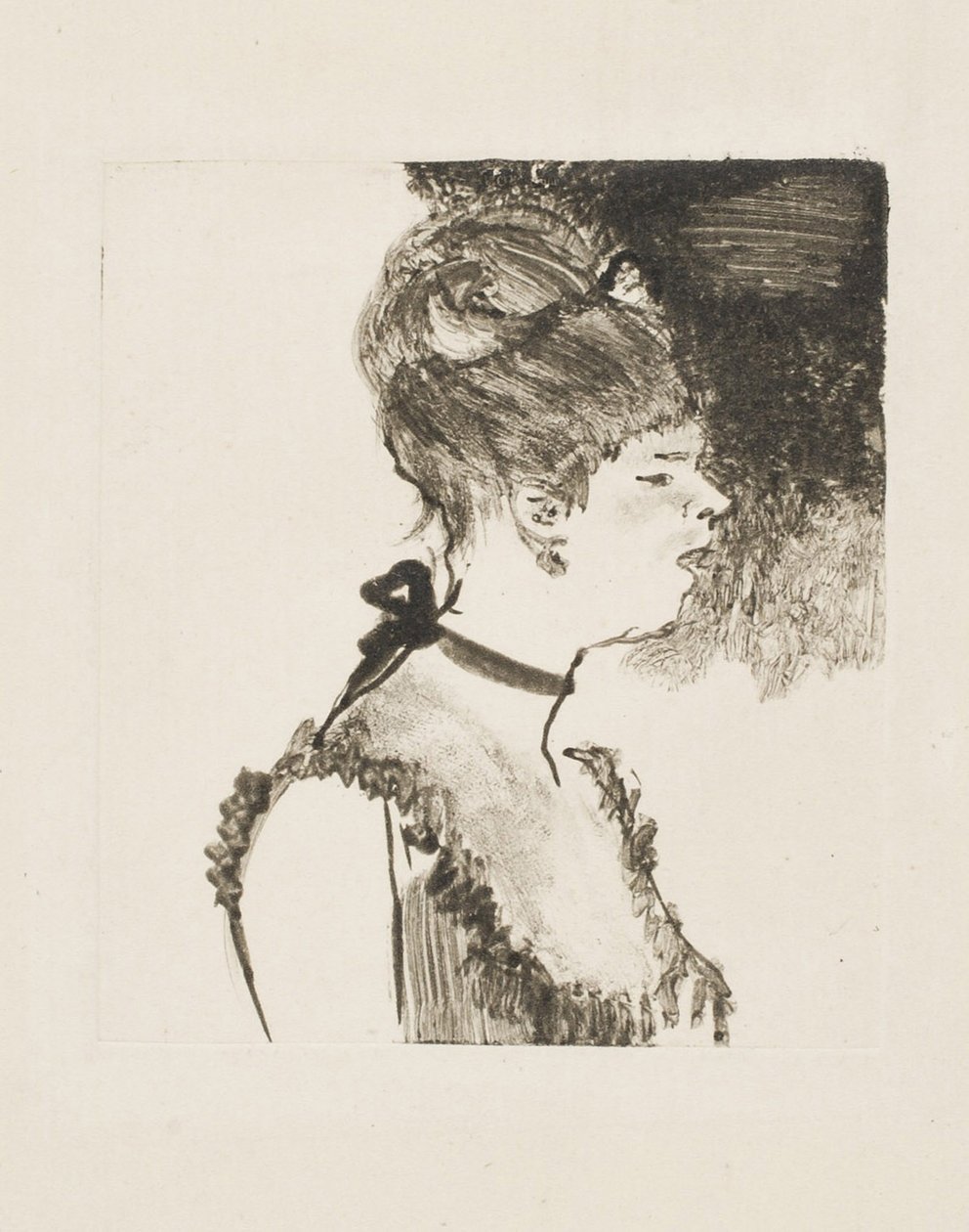 Cantante di Café-Concert, 1878-80 da Edgar Degas