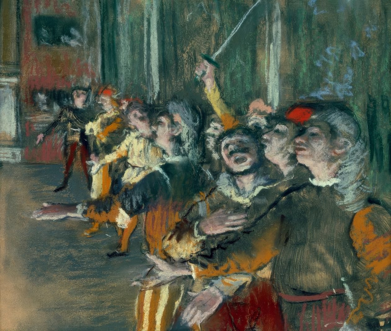 Coro, detto anche i figuranti da Edgar Degas