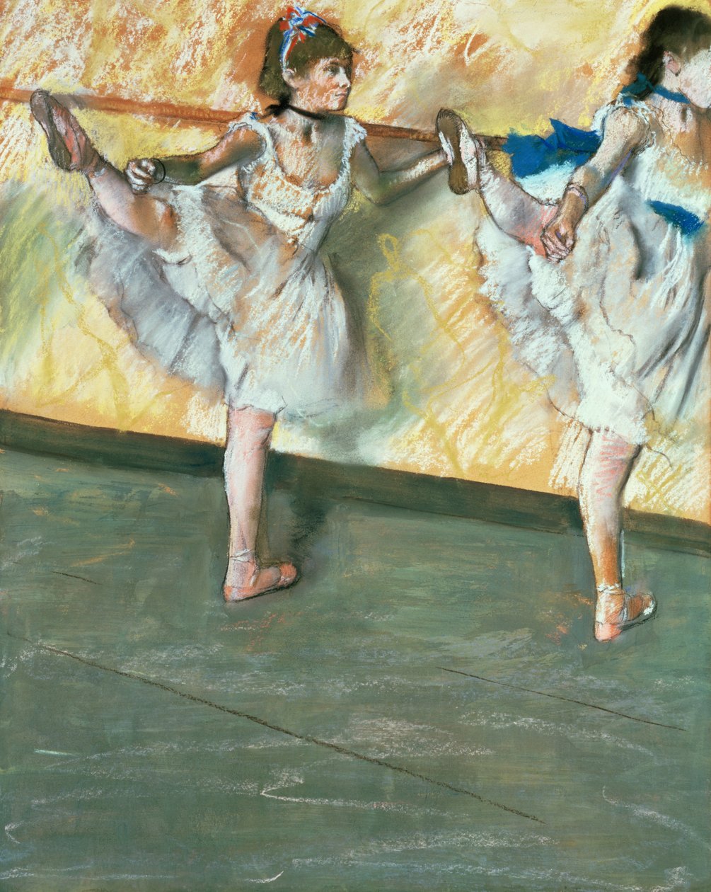 Ballerini alla sbarra, c.1877-79 da Edgar Degas