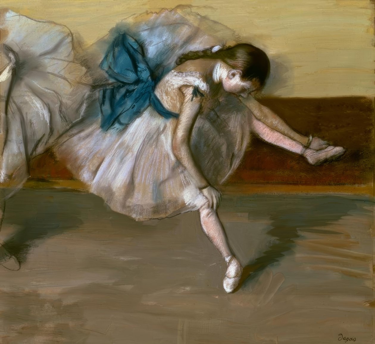 Ballerina a riposo da Edgar Degas
