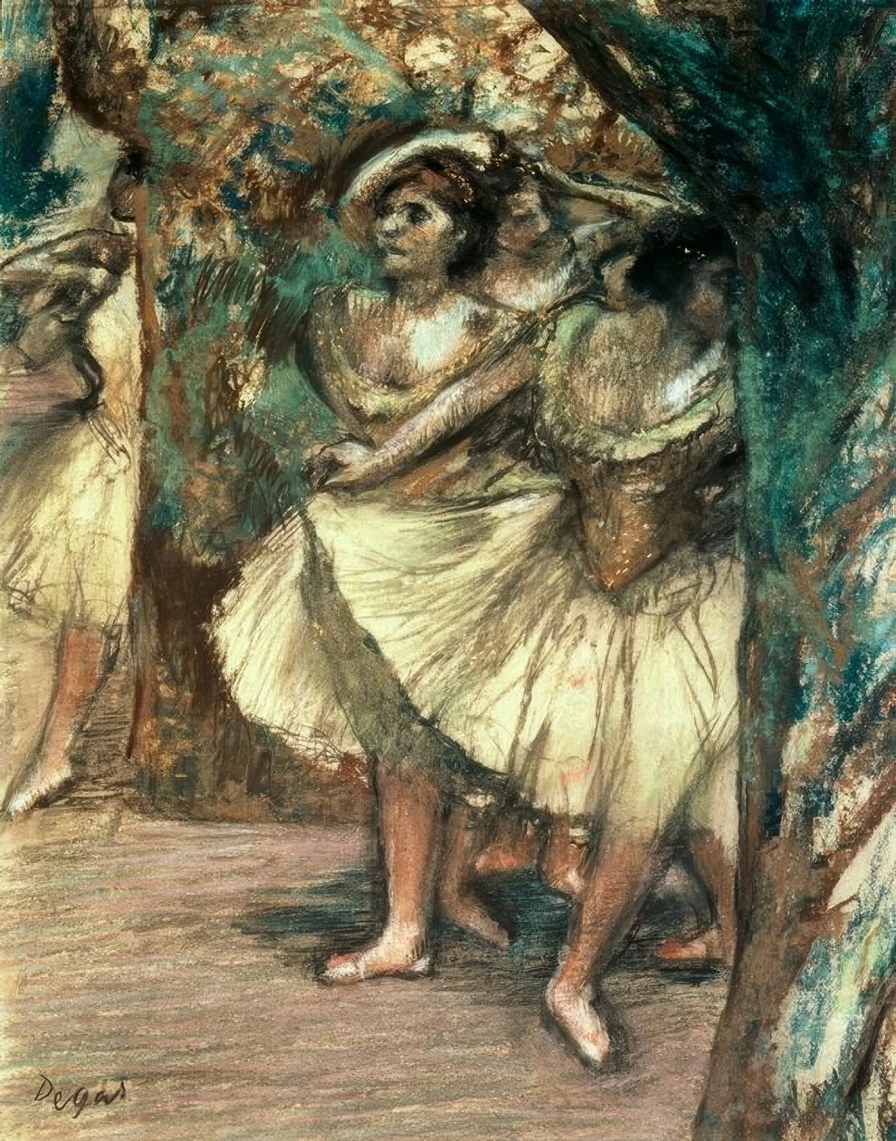 Ballerine in verde da Edgar Degas