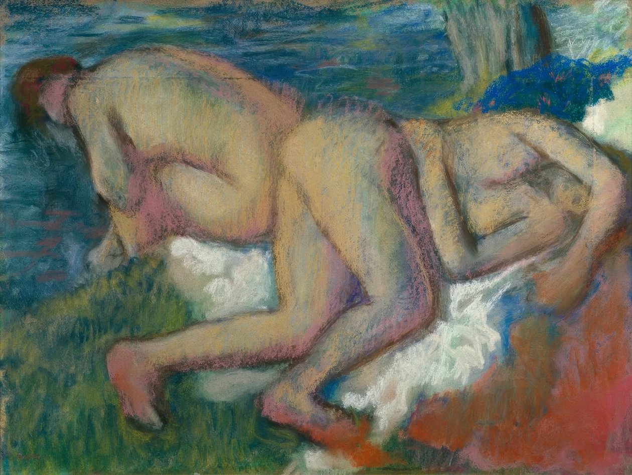 Due donne al bagno da Edgar Degas