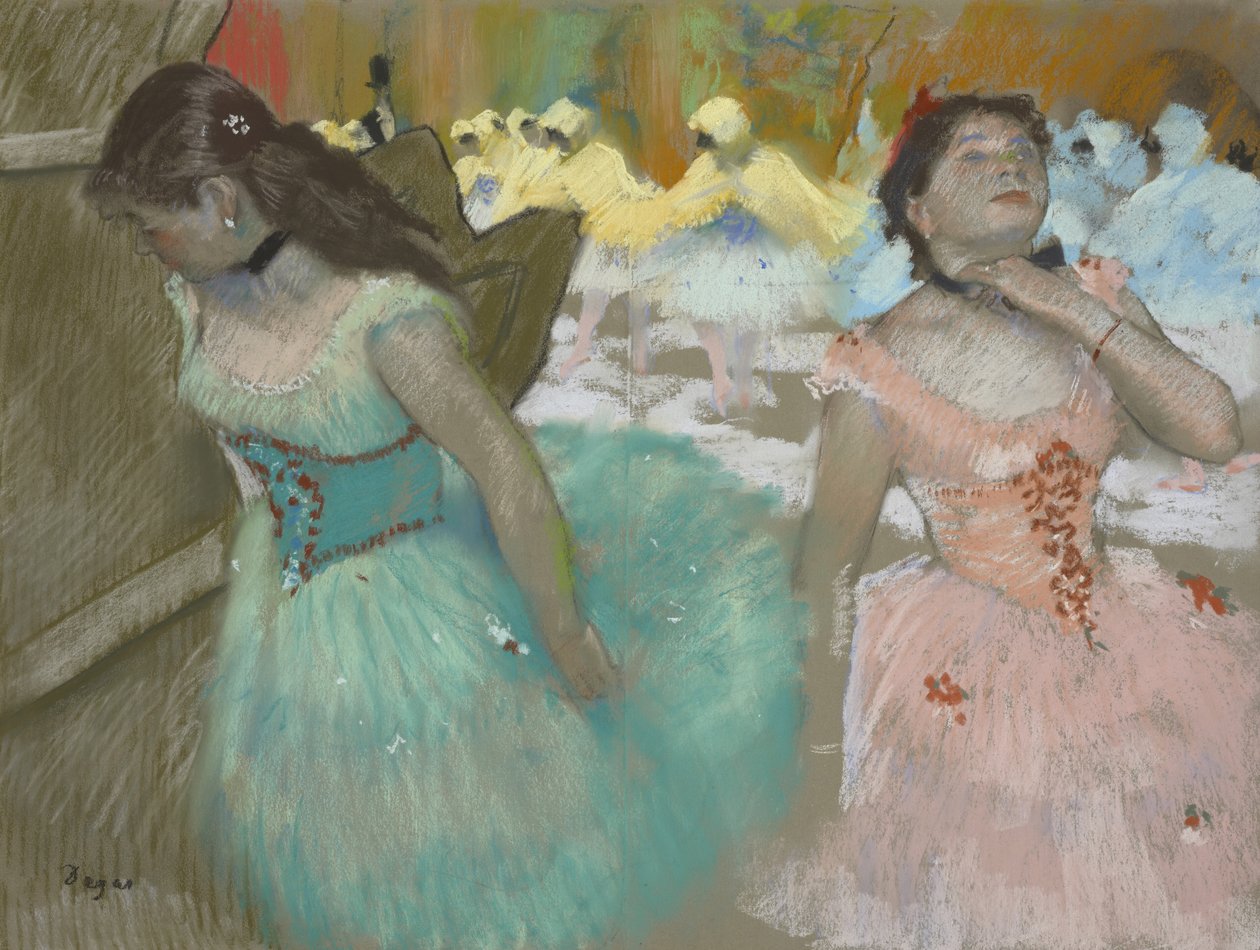 Ingresso dei ballerini mascherati, c.1879 da Edgar Degas