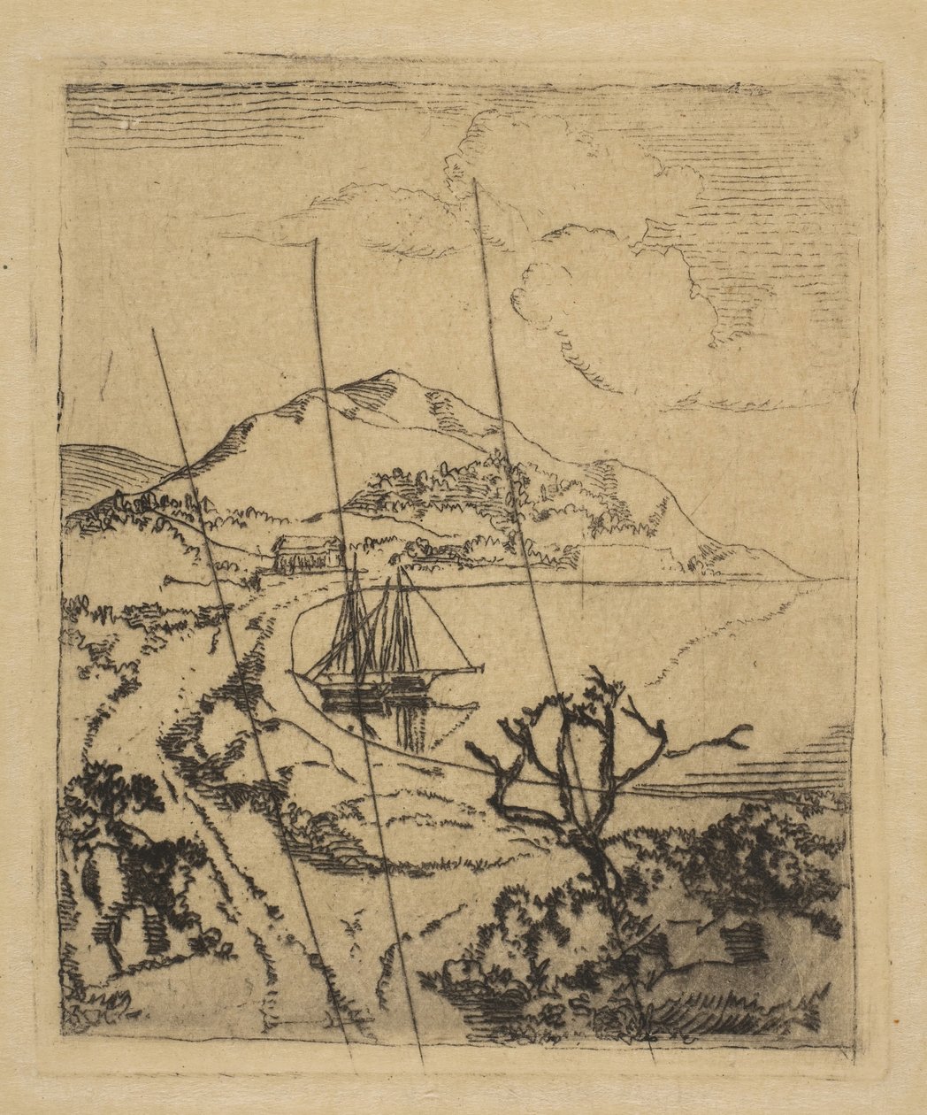 Paesaggio greco, 1856 da Edgar Degas