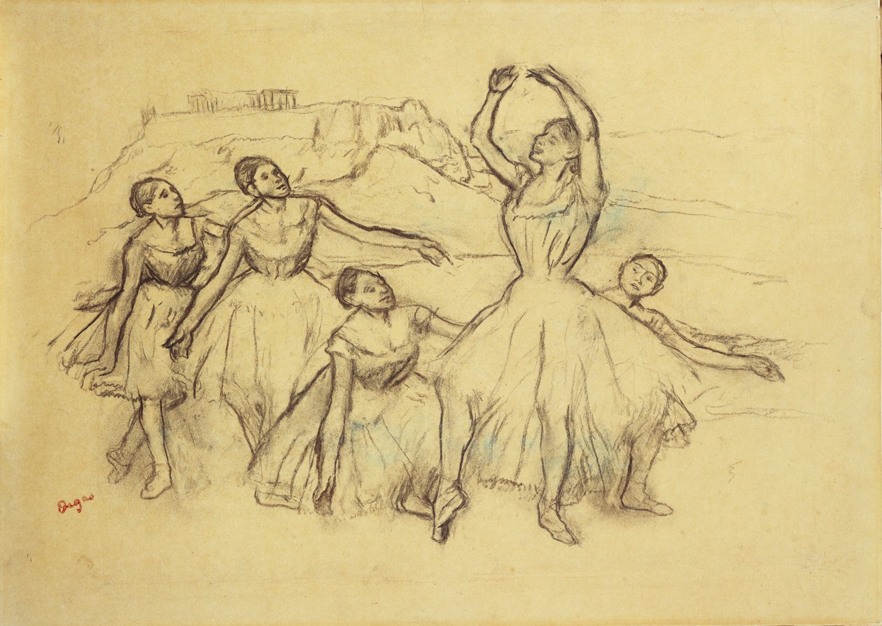 Gruppo di Ballerini, c.1890-95 da Edgar Degas