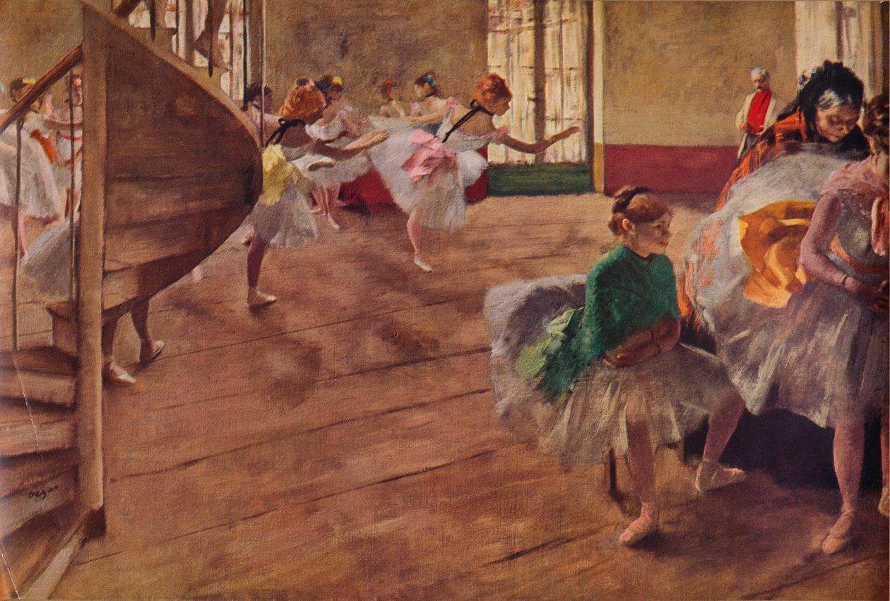La ripetizione, c. 1874 1935 da Edgar Degas