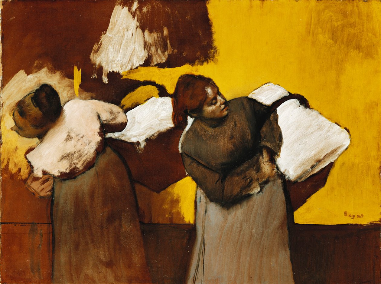 Lavandaie, c.1876 da Edgar Degas