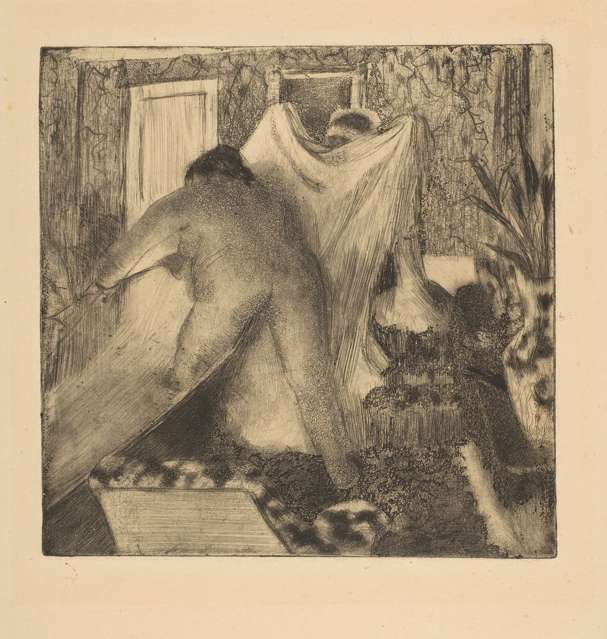 Uscendo dal bagno, 1879-80 da Edgar Degas