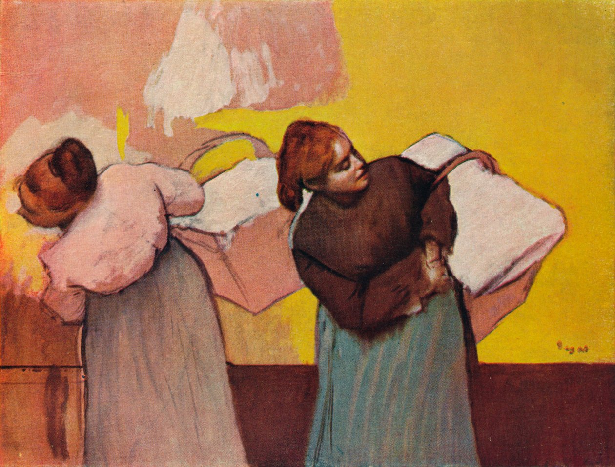 Les Blanchisseuses, c1878 da Edgar Degas
