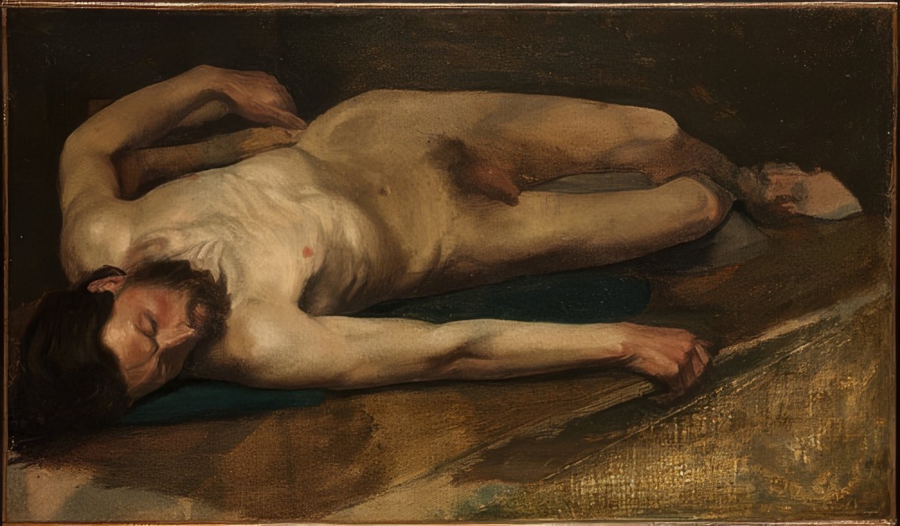 Nudo maschile da Edgar Degas