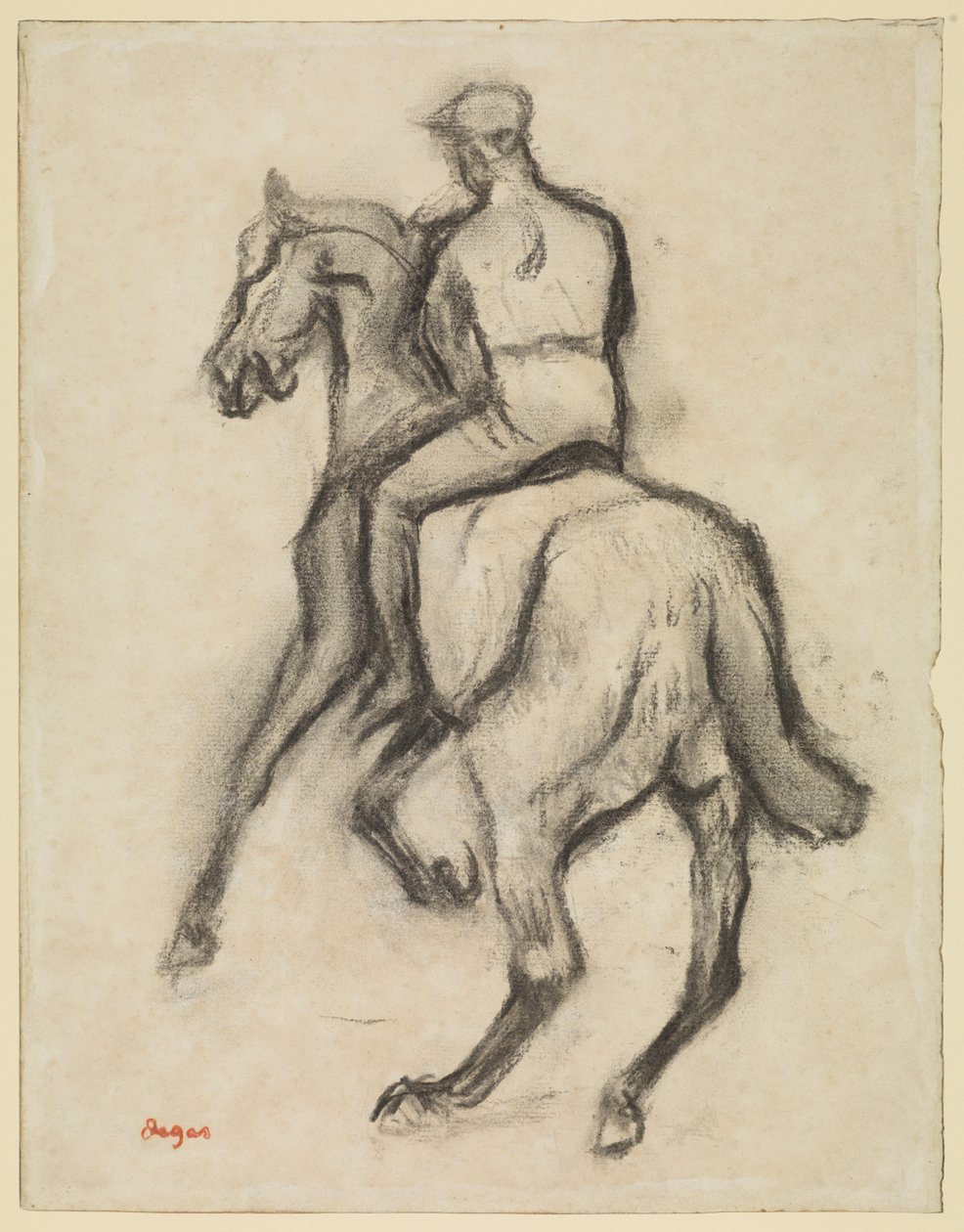 Uomo a cavallo, c.1888 da Edgar Degas