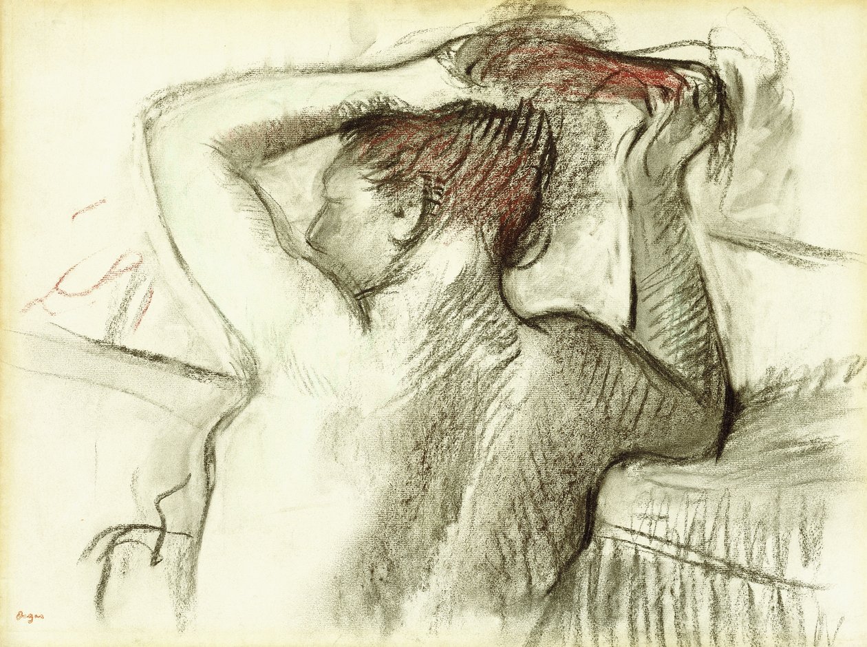 Donna nuda che si pettina da Edgar Degas