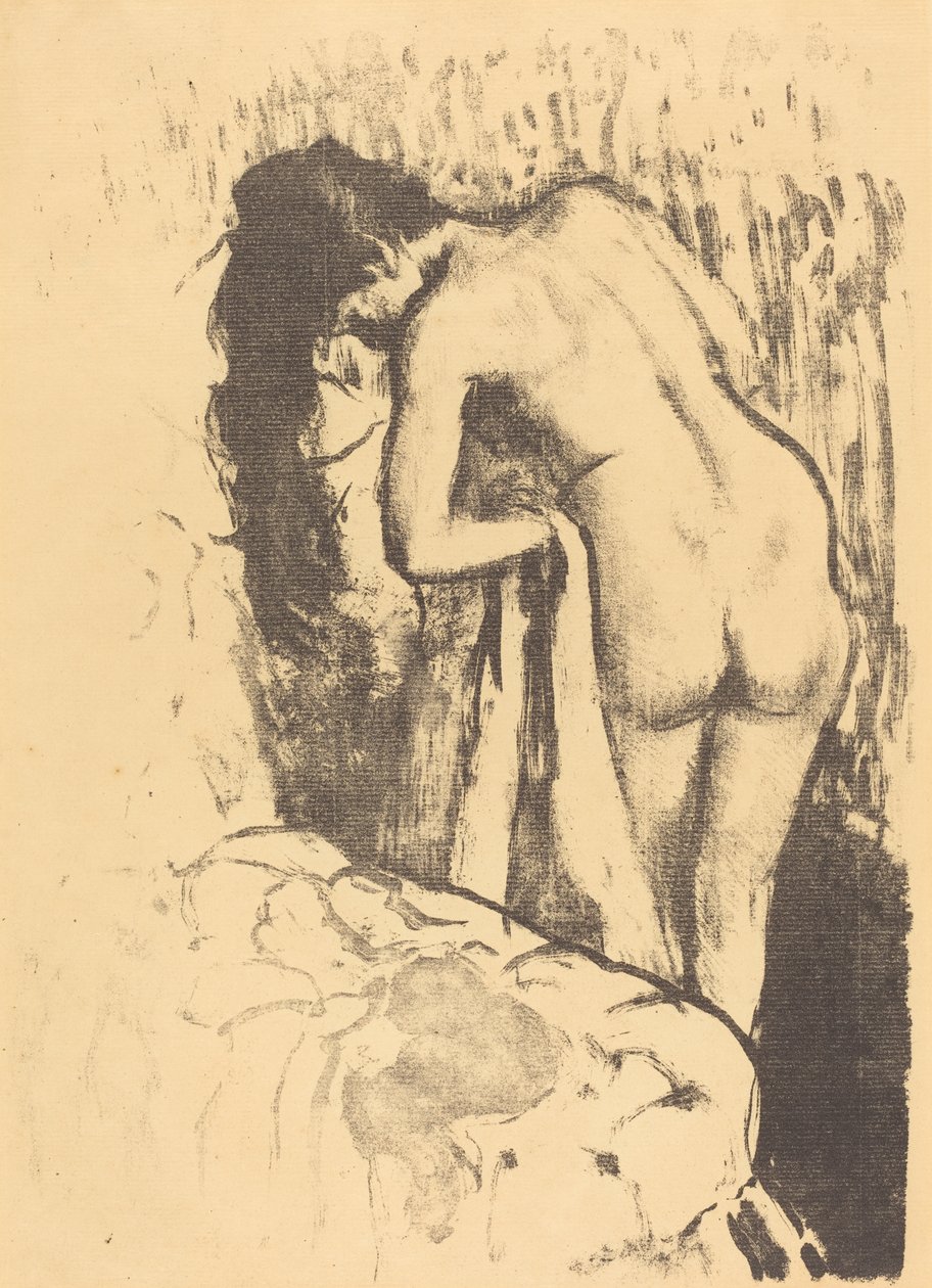 Donna nuda in piedi, si asciuga da Edgar Degas