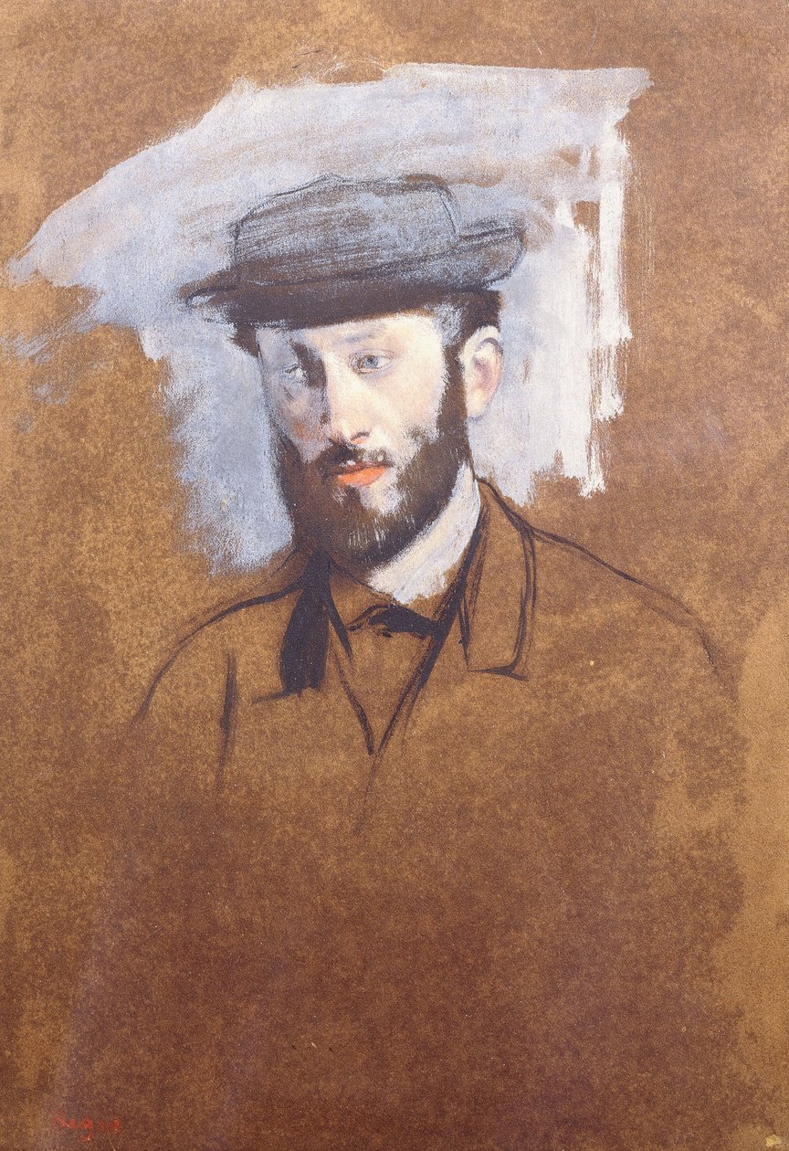 Ritratto di Eugène Manet, c.1875 da Edgar Degas