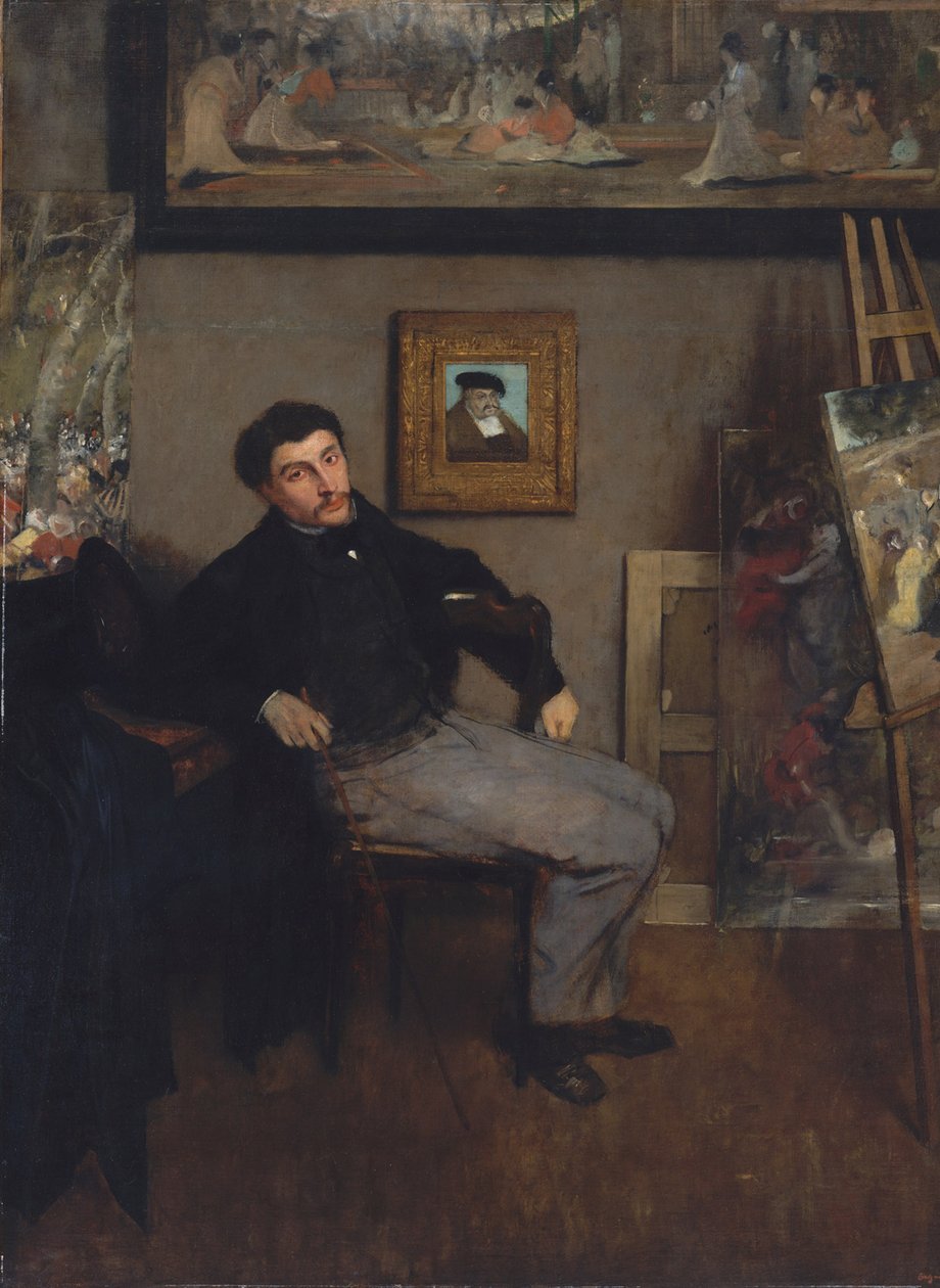 Ritratto del pittore Tissot da Edgar Degas