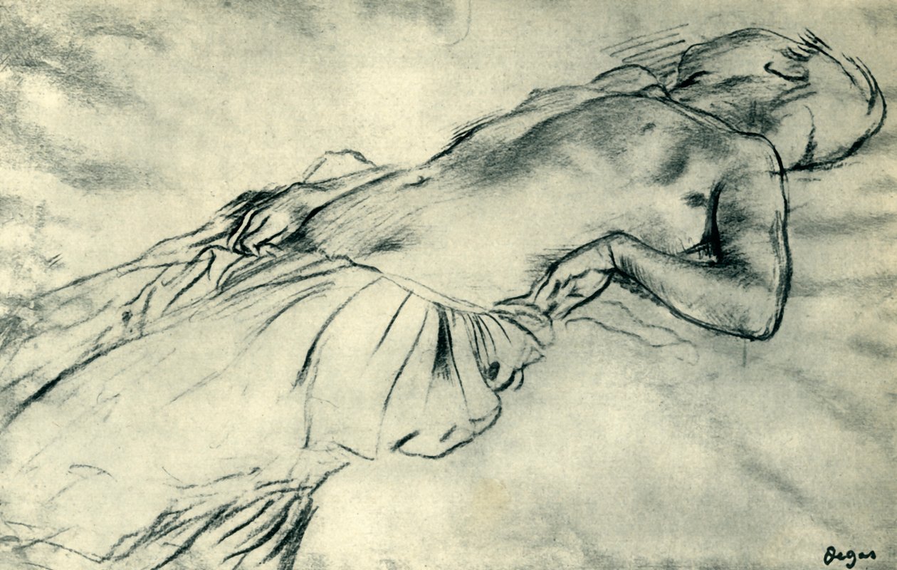 Nudo femminile reclinato, fine XIX secolo, 1943 da Edgar Degas