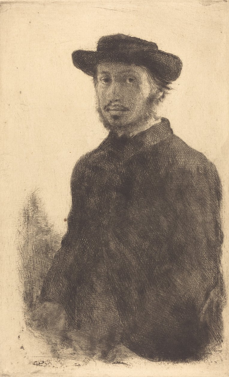 Autoritratto, c.1857 da Edgar Degas
