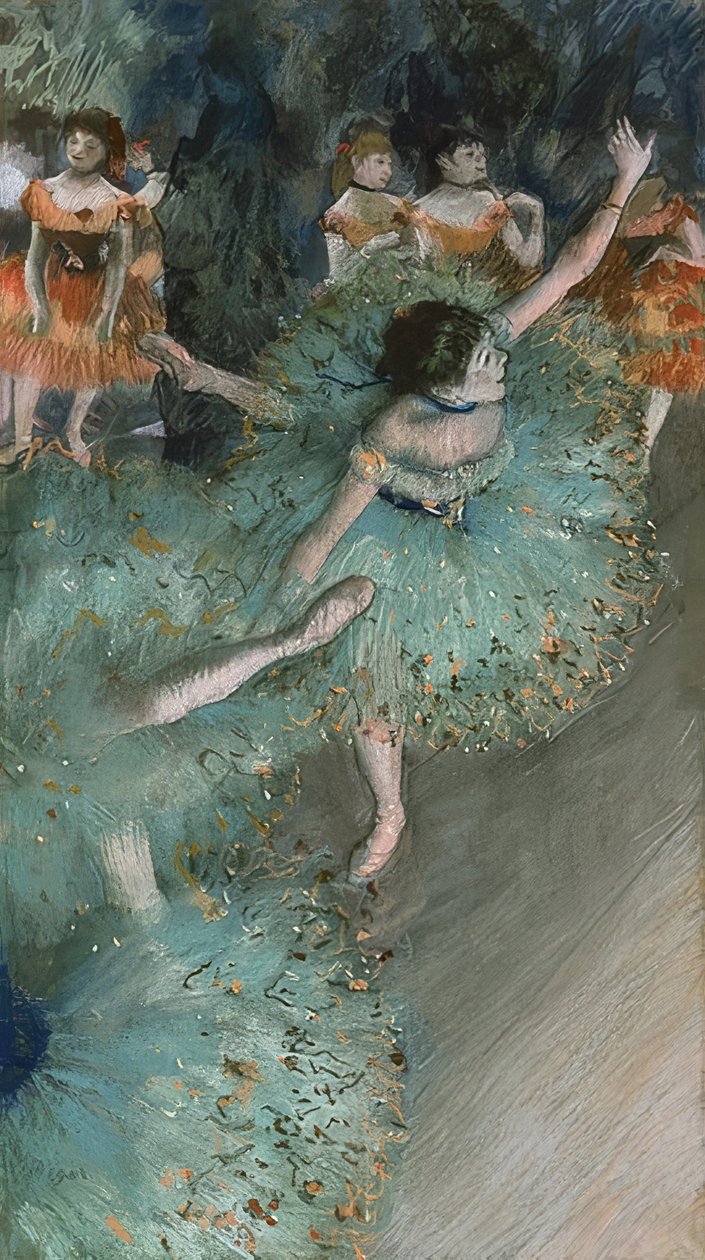 Ballerine in verde da Edgar Degas
