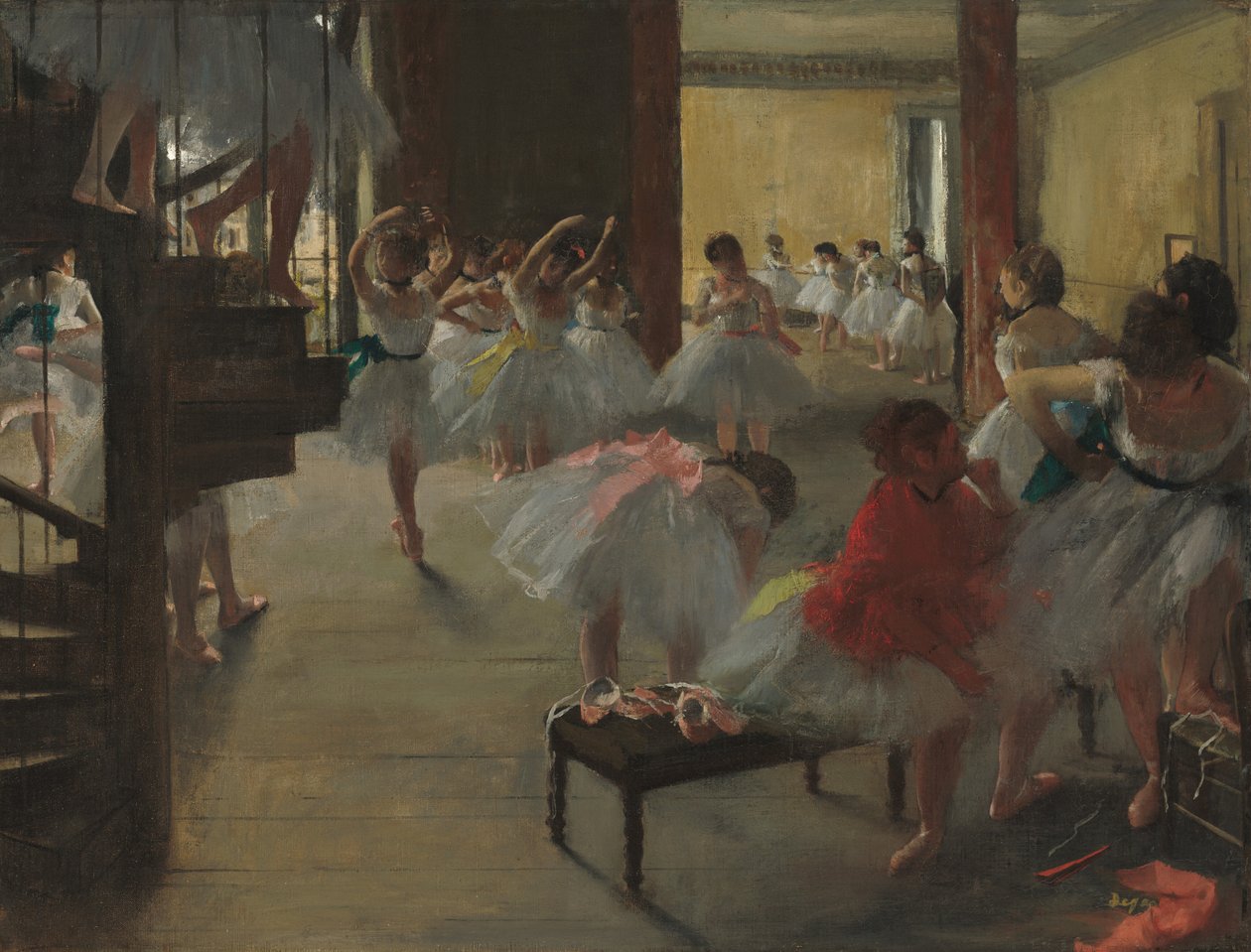 La classe di danza da Edgar Degas