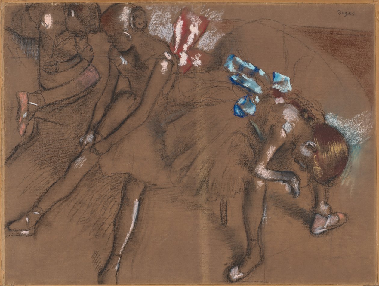 Tre Ballerine a Riposo, ca. 1880 da Edgar Degas