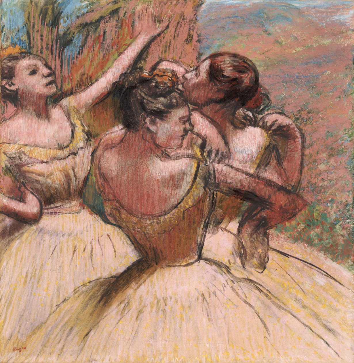 Tre ballerini, c.1899 da Edgar Degas
