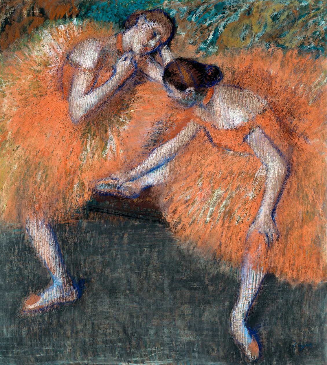 Due ballerini, c. 1898 da Edgar Degas