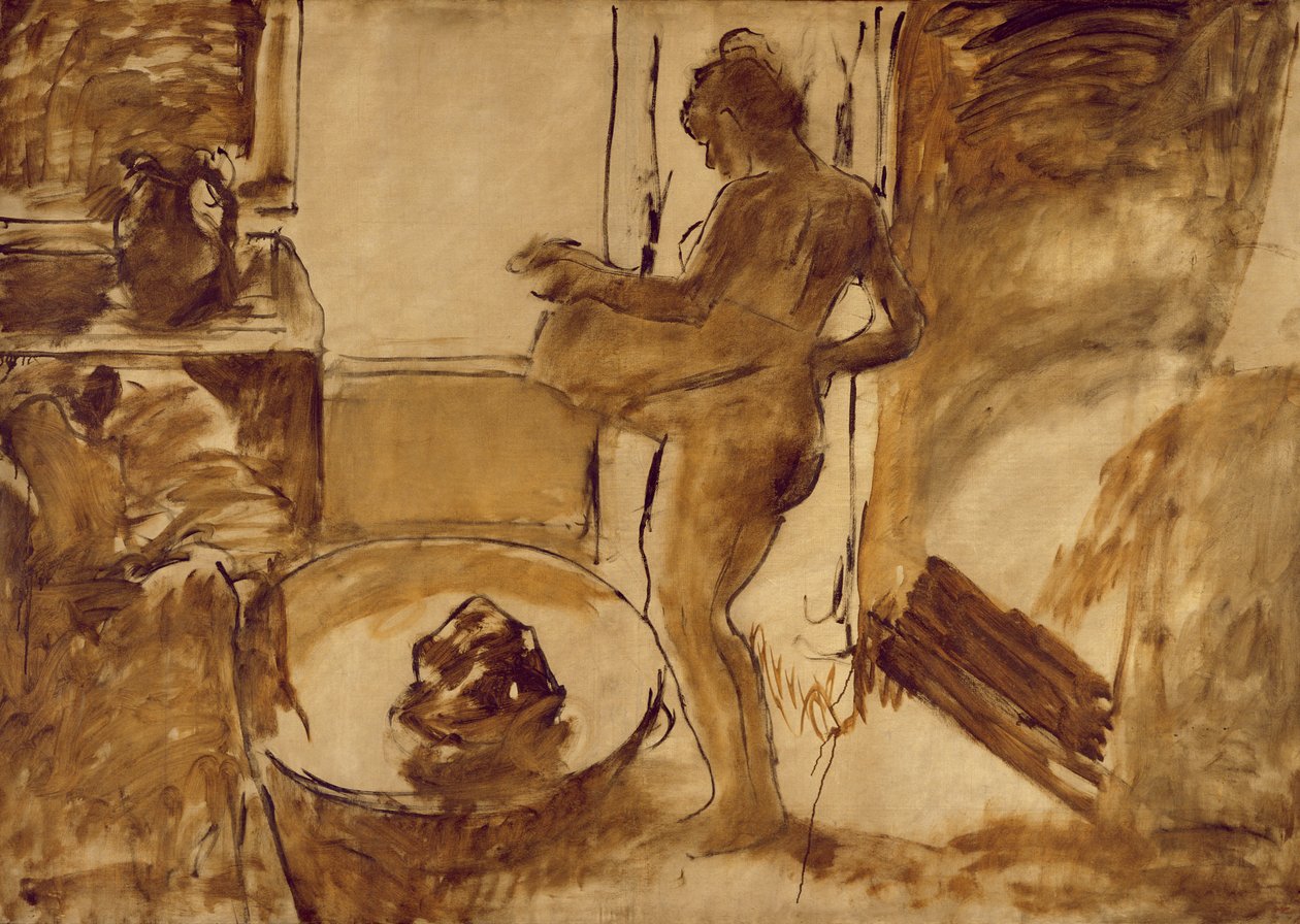Donna che si asciuga, c.1884-86 da Edgar Degas