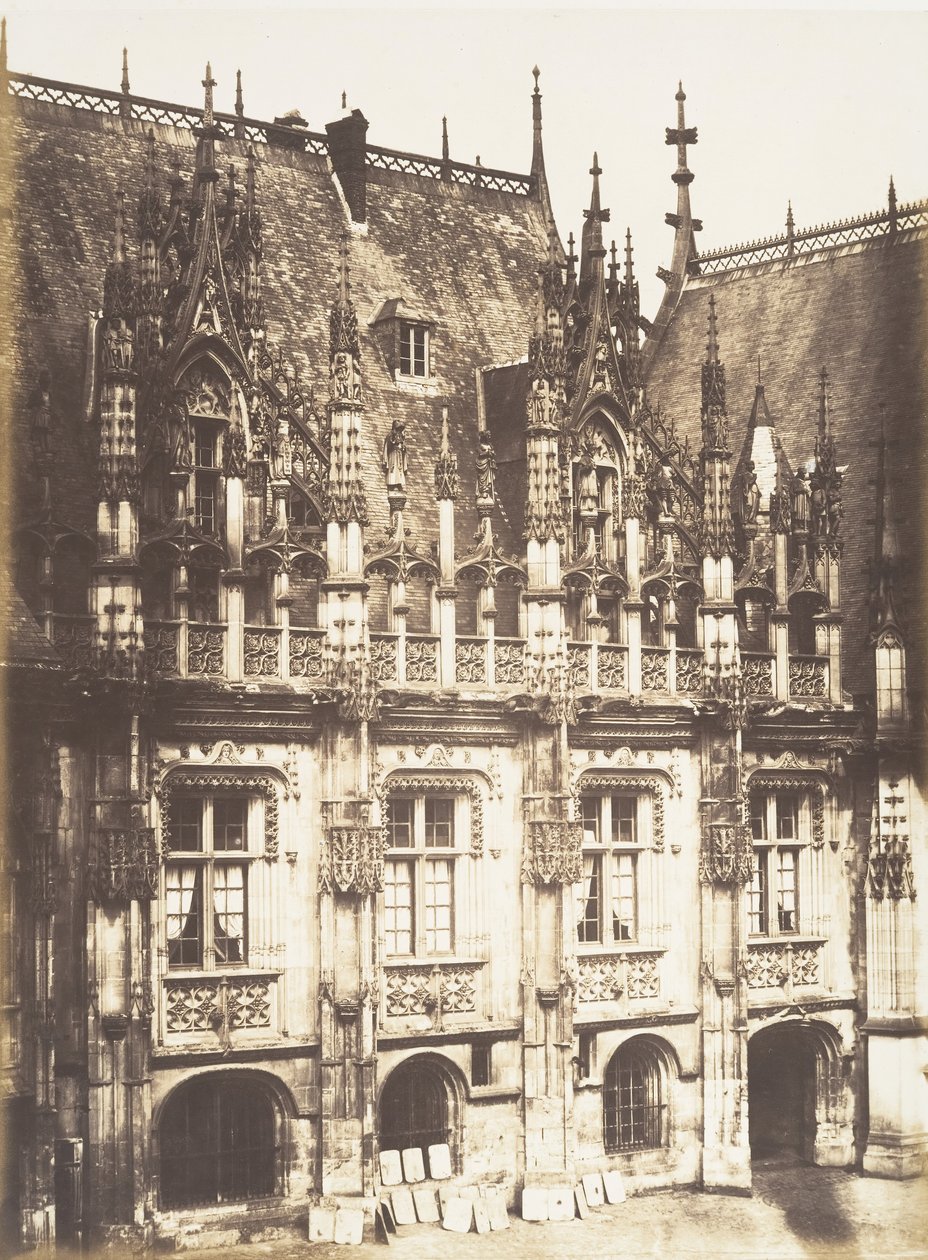 Frammento del Palazzo di Giustizia, Rouen, 1852-54 da Edmond Bacot
