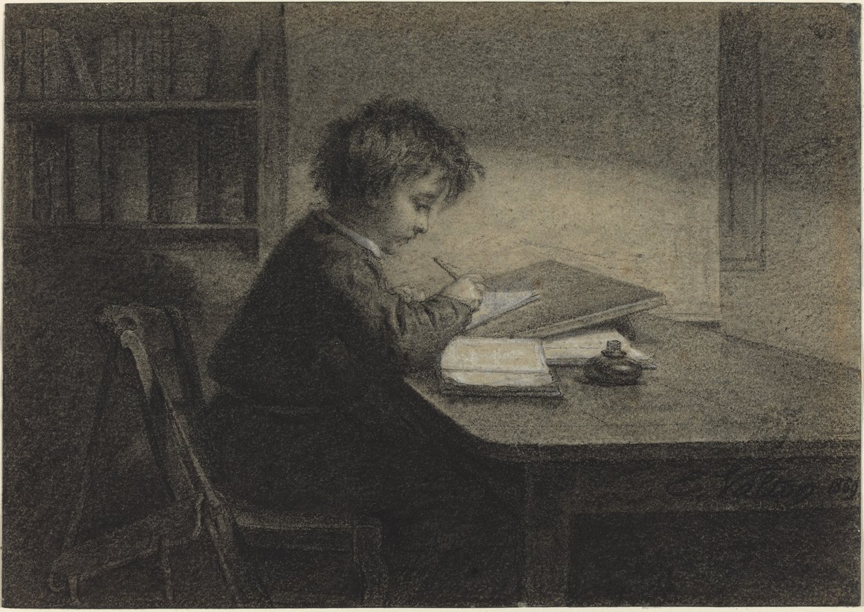 Lo Studioso da Edmond Eugène Valton