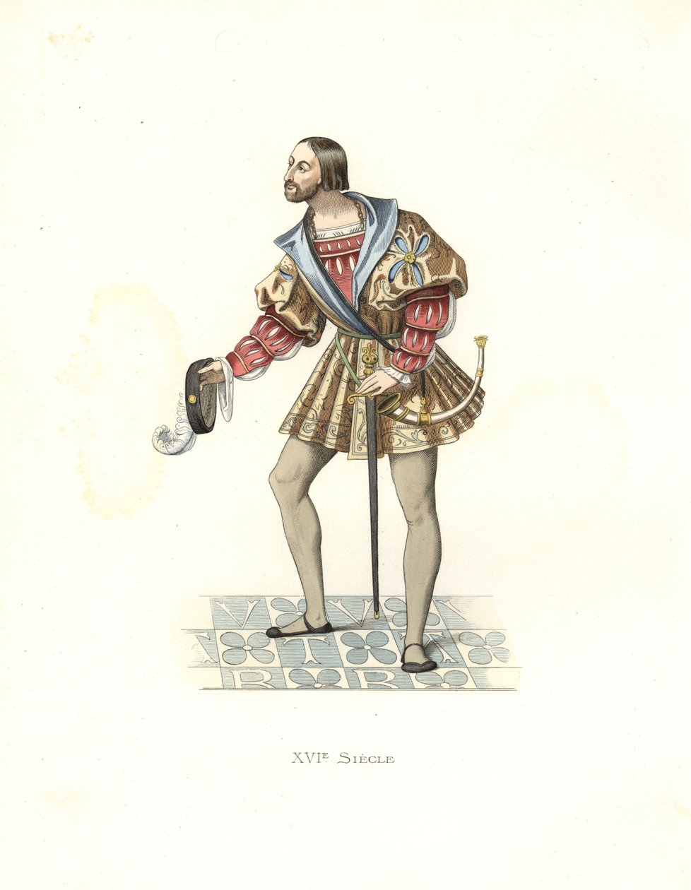 Cortigiano di Francesco I (1494-1547) da Edmond Lechevallier Chevignard