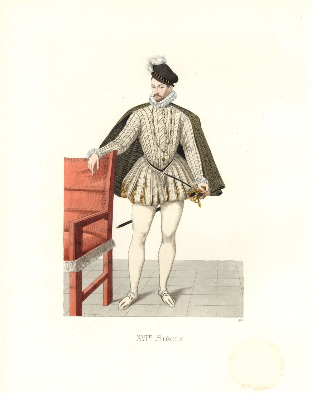 Re Carlo IX di Francia (1550-1574) da Edmond Lechevallier Chevignard
