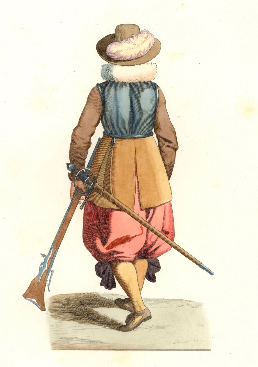Moschettiere delle Fiandre francesi da Edmond Lechevallier Chevignard
